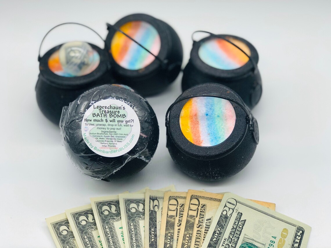 Money Bath Bomb Real Cash Gift Gifts for Teens Birthday Etsy