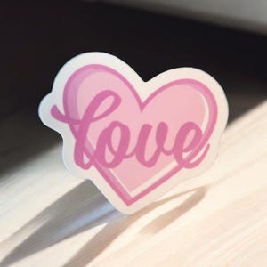 Love Herz Aufkleber