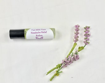 Headache Relief Roller, Essential  Oils Roller, Lavender  Roller, Essential Oils Rollon, Natural Oils, Peppermint Oils