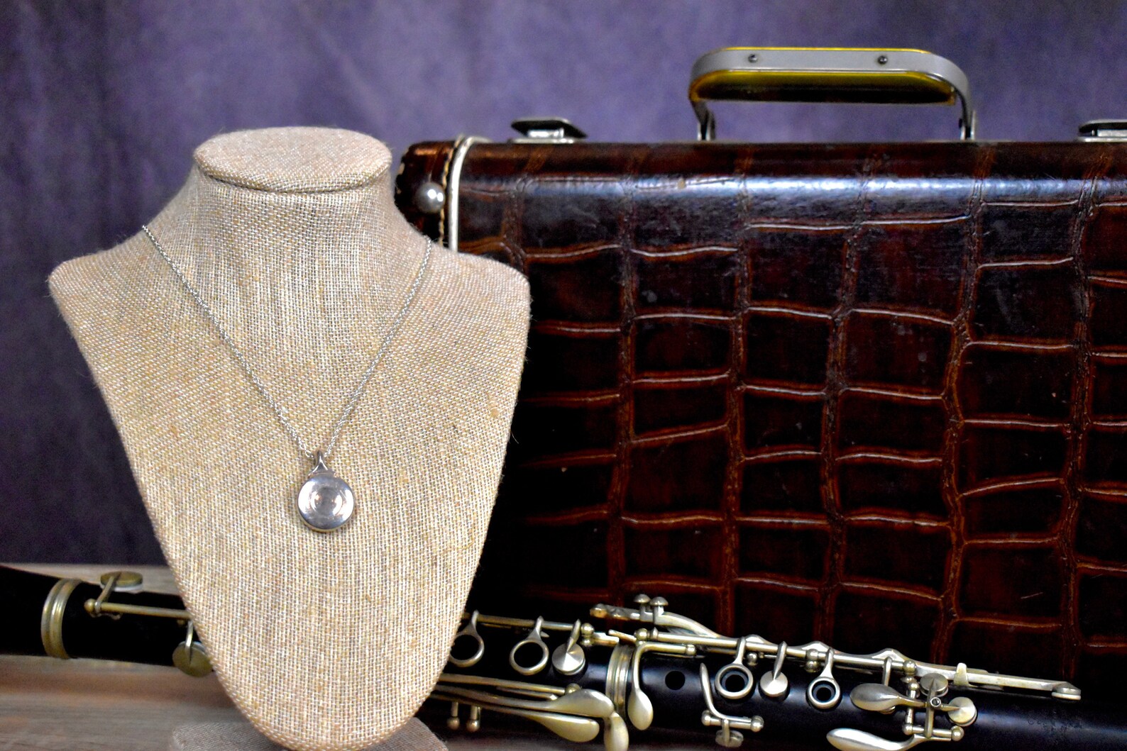 Flute Key Necklace Flute Pendant Flute Jewelry Etsy