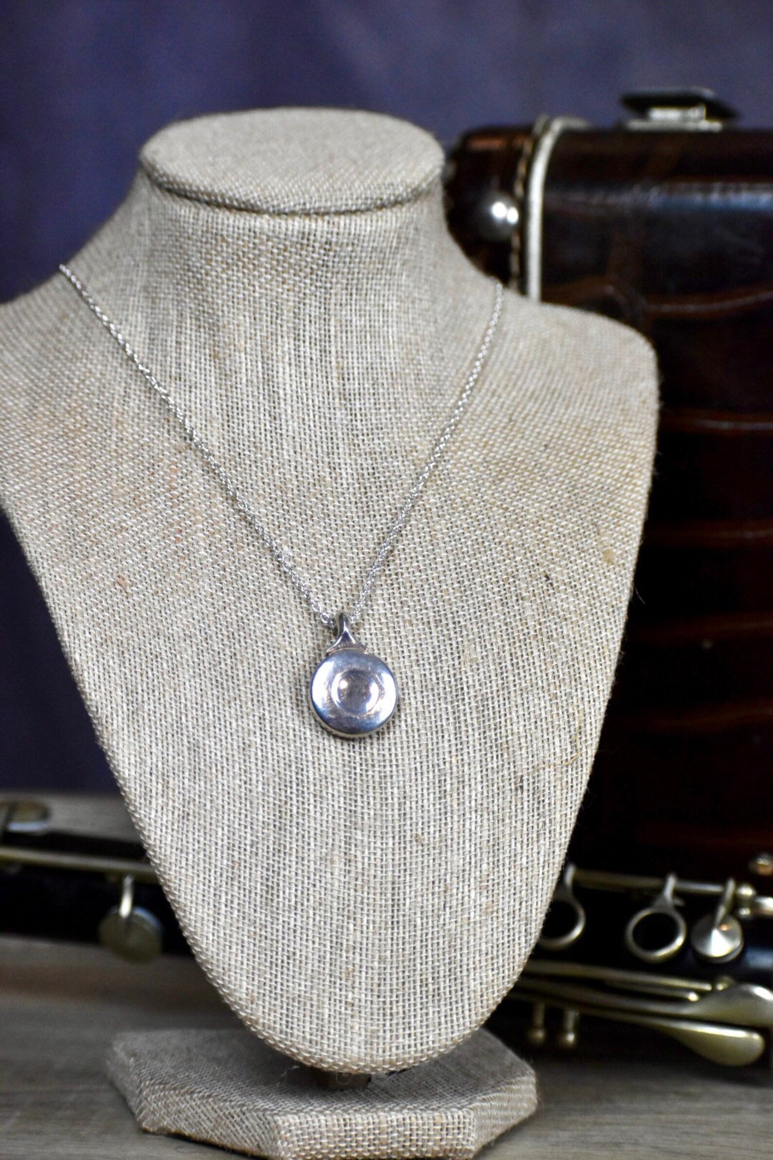 Flute Key Necklace Flute Pendant Flute Jewelry Etsy