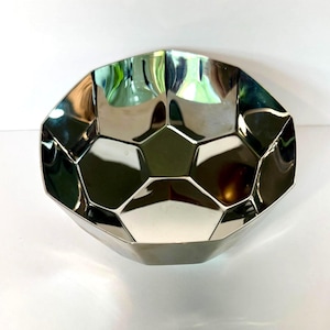 Alessi Orloff Bowl by Patricia Urquiola: Geometric Stainless Steel Centerpiece