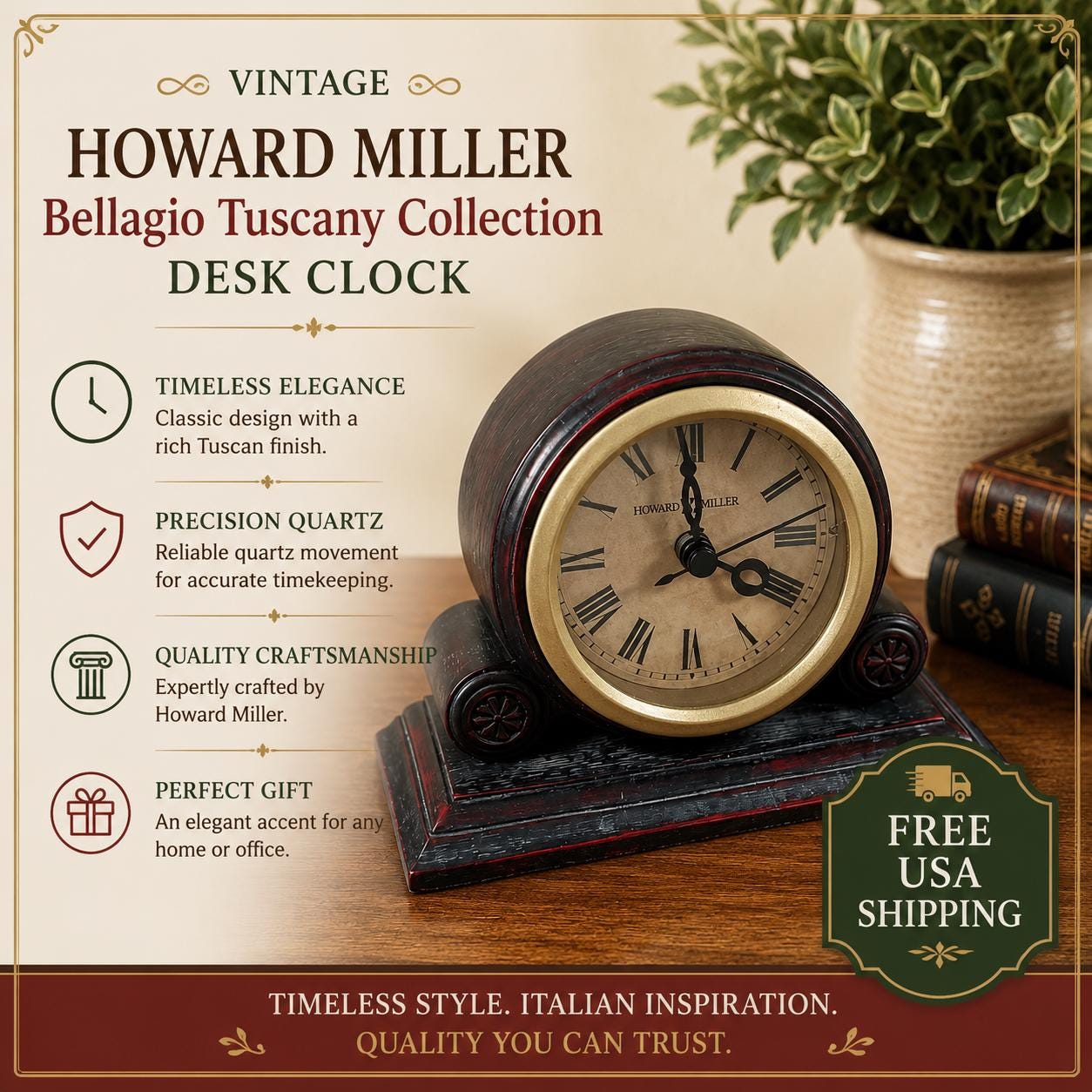 Howard Miller World Clock - Etsy