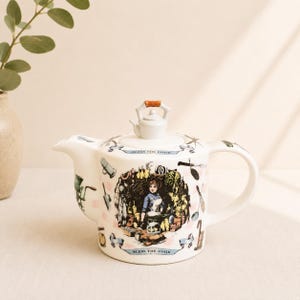 Vintage Paul Cardew Bless the Cook Teapot | Made in England 16 oz Ceramic Tea Pot | English Cottage Kitchen Decor Gift