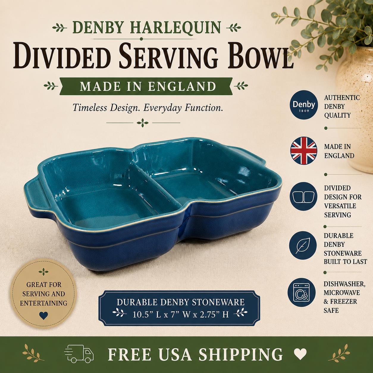 Denby Harlequin - Etsy
