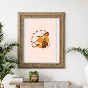 Sun & Moon Magic Shop Logo Print