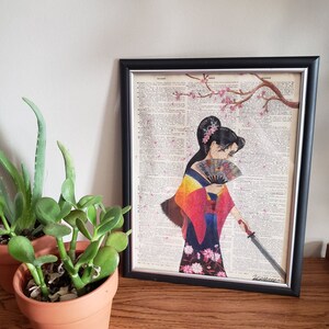Handmade Anime Geisha Dictionary Art