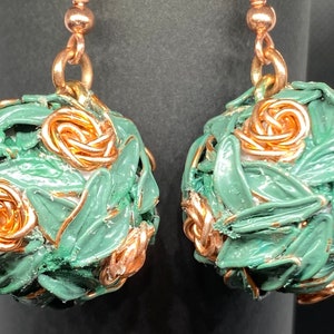 Rustic Rose Earrings