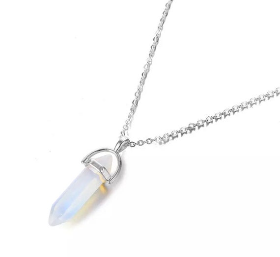 Clear Quartz Necklace - Etsy