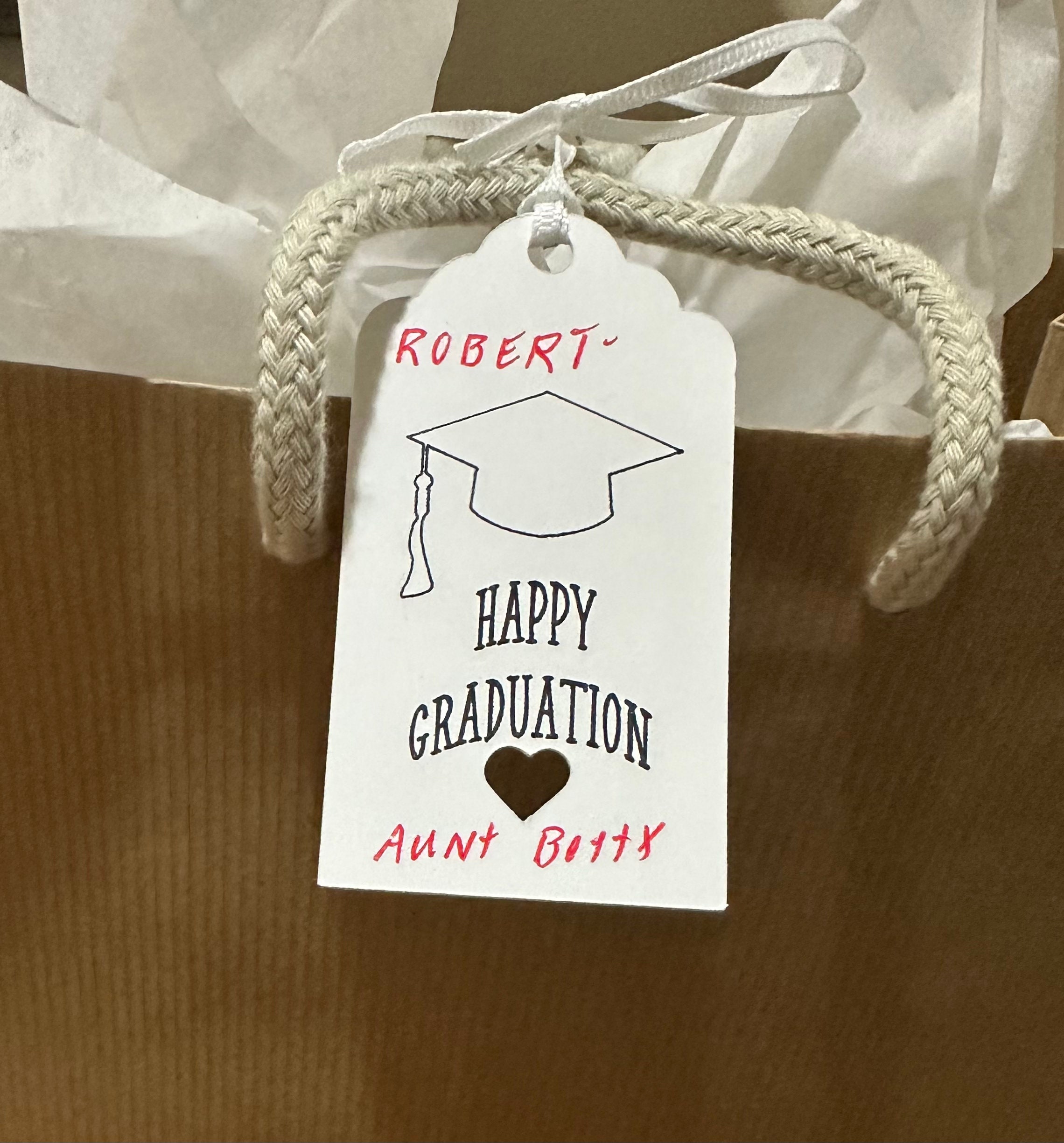 Happy Graduation Gift Tags With Ribbon, Set of 12 - Etsy