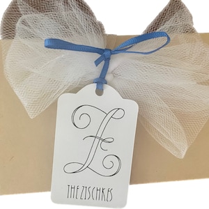 Monogram gift tag/Personalized gift tag/Gift tags/Set of 10 Monogrammed tags with name