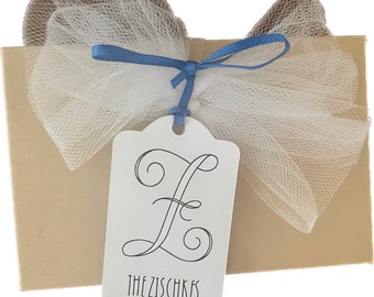 Monogram gift tag/Personalized gift tag/Gift tags/Set of 10 Monogrammed tags with name