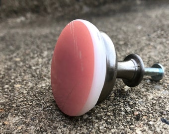 Pink Gooseberry Pyrex Drawer Pull