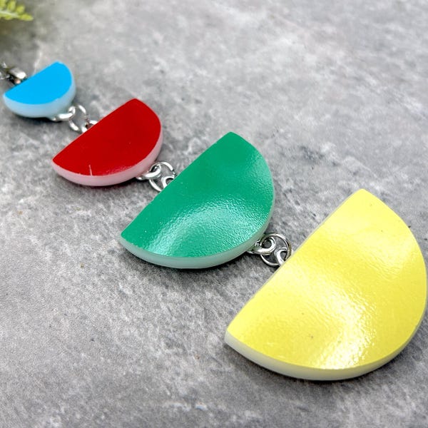 4-Tier Pyrex Primary Bowl Necklace