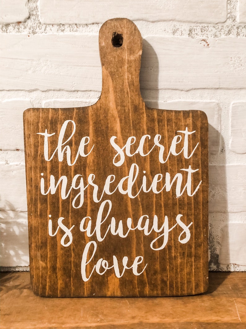 El ingrediente secreto es siempre amor / Decoración de la | Etsy