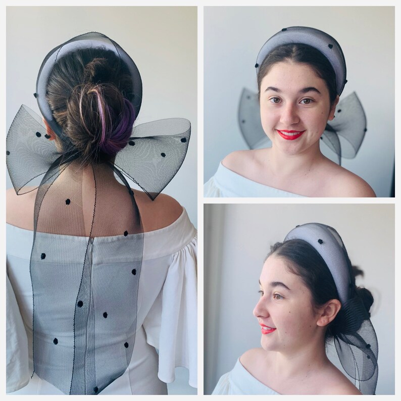 Padded Headband With Crinoline Bow / Ties Races Special Etsy Australia