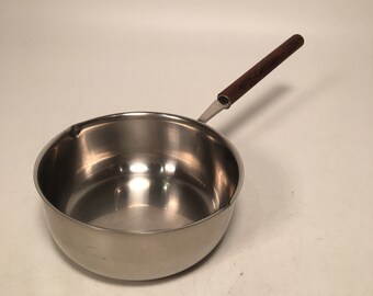 Stainless steel Teak Butter warmer Scandinavian