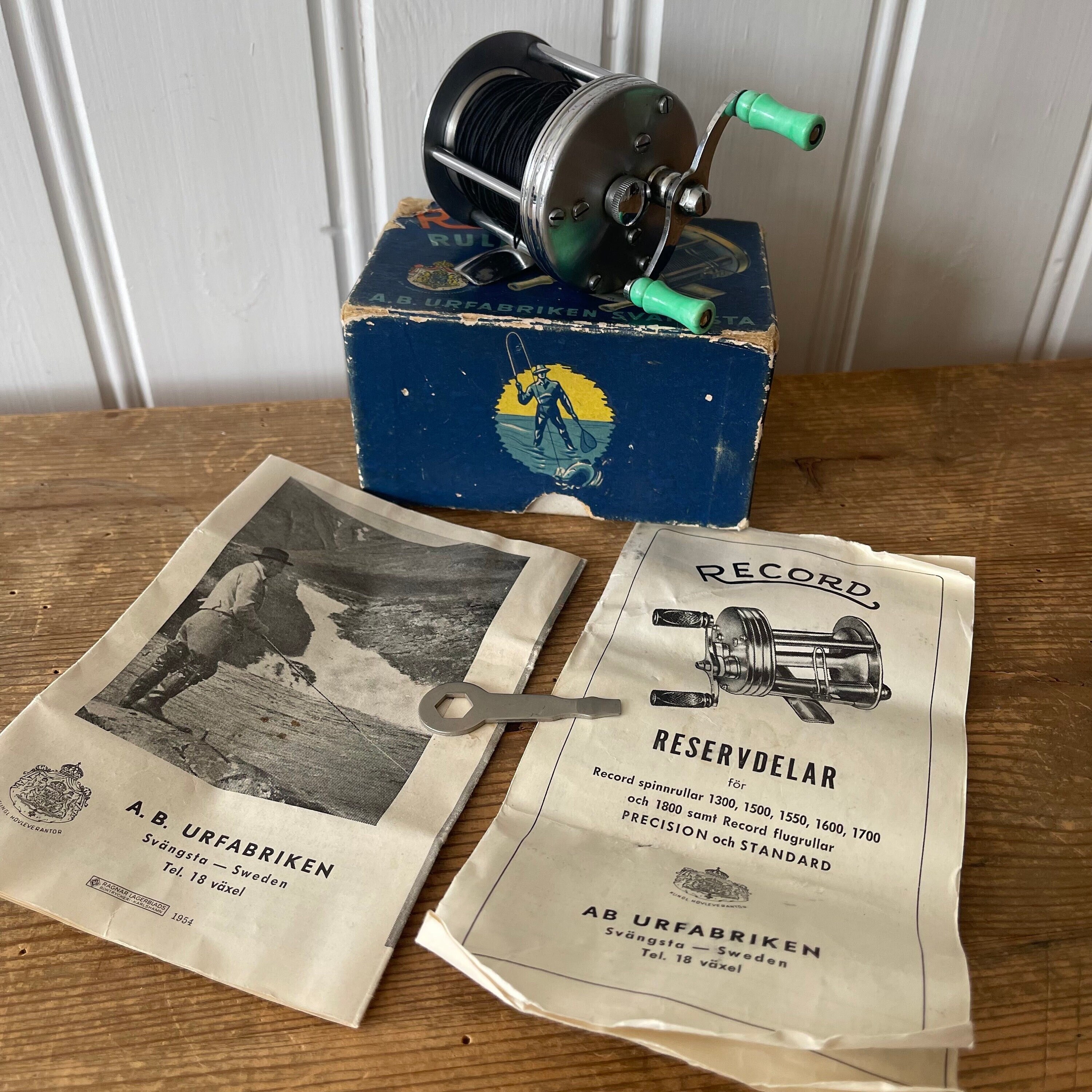 Vintage Fishing Reel Abu Record 1600 Model C Sweden - Etsy