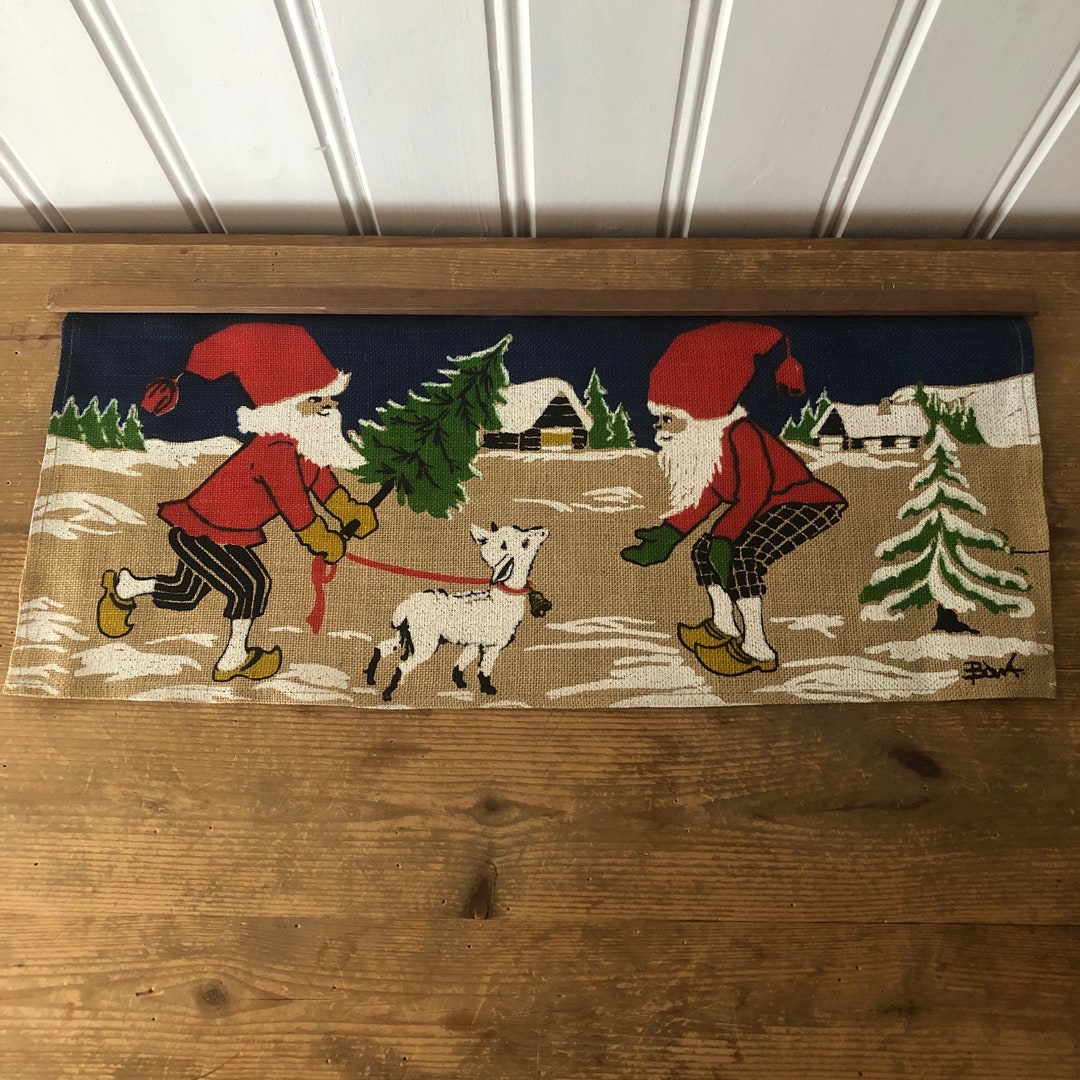Vintage Christmas Wall Hanging Bowa Sweden Etsy