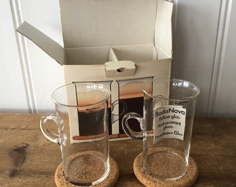 Irish coffee cups glass Boda Nova Sweden Signe Persson Melin
