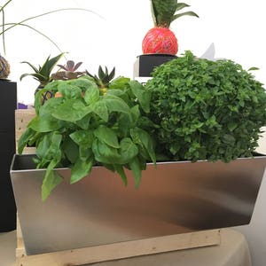 Stainless steel 18 x 6 planter image 4