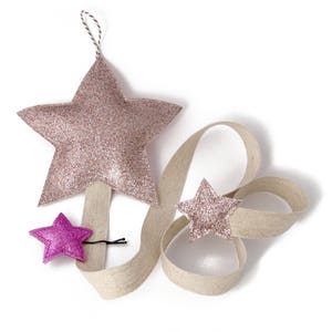 Hair Bow Holder - Hair Clip Organizer - Star Wall Decor