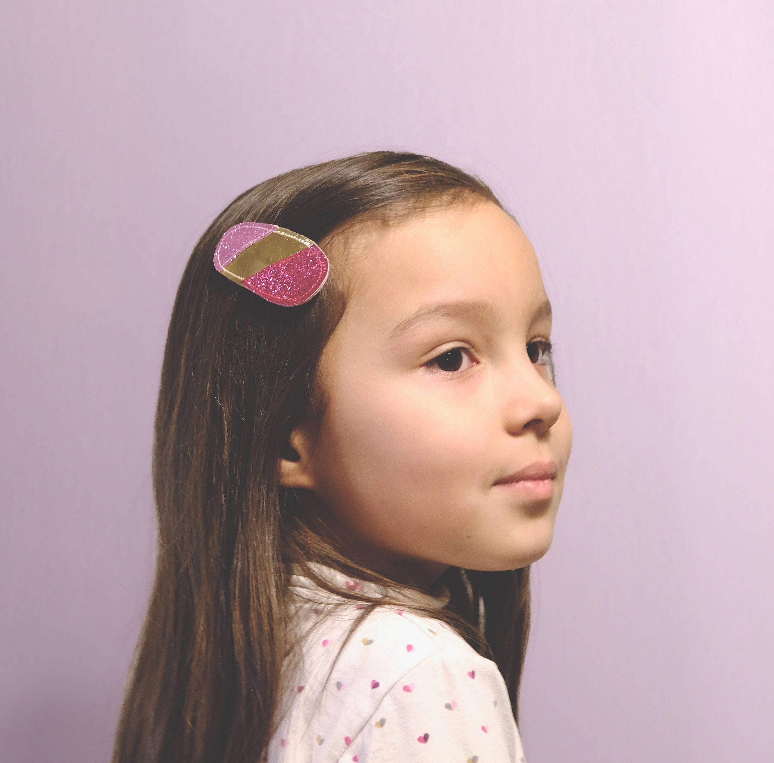 girls hair snap clips