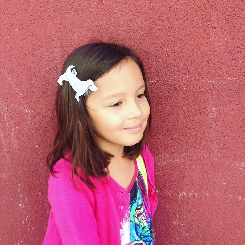 Hair Clip with Animal Hair Clip for Girls Dog Lovers Gift Etsy