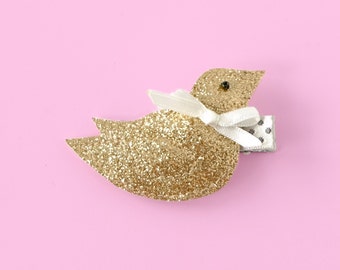 Animal hair clip - Bird hair barrette - Cute gift for baby girl