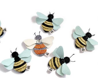 Bumblebee - Honey Bee - Bee Shaped Hair Clip - Hair Accessory for Girls