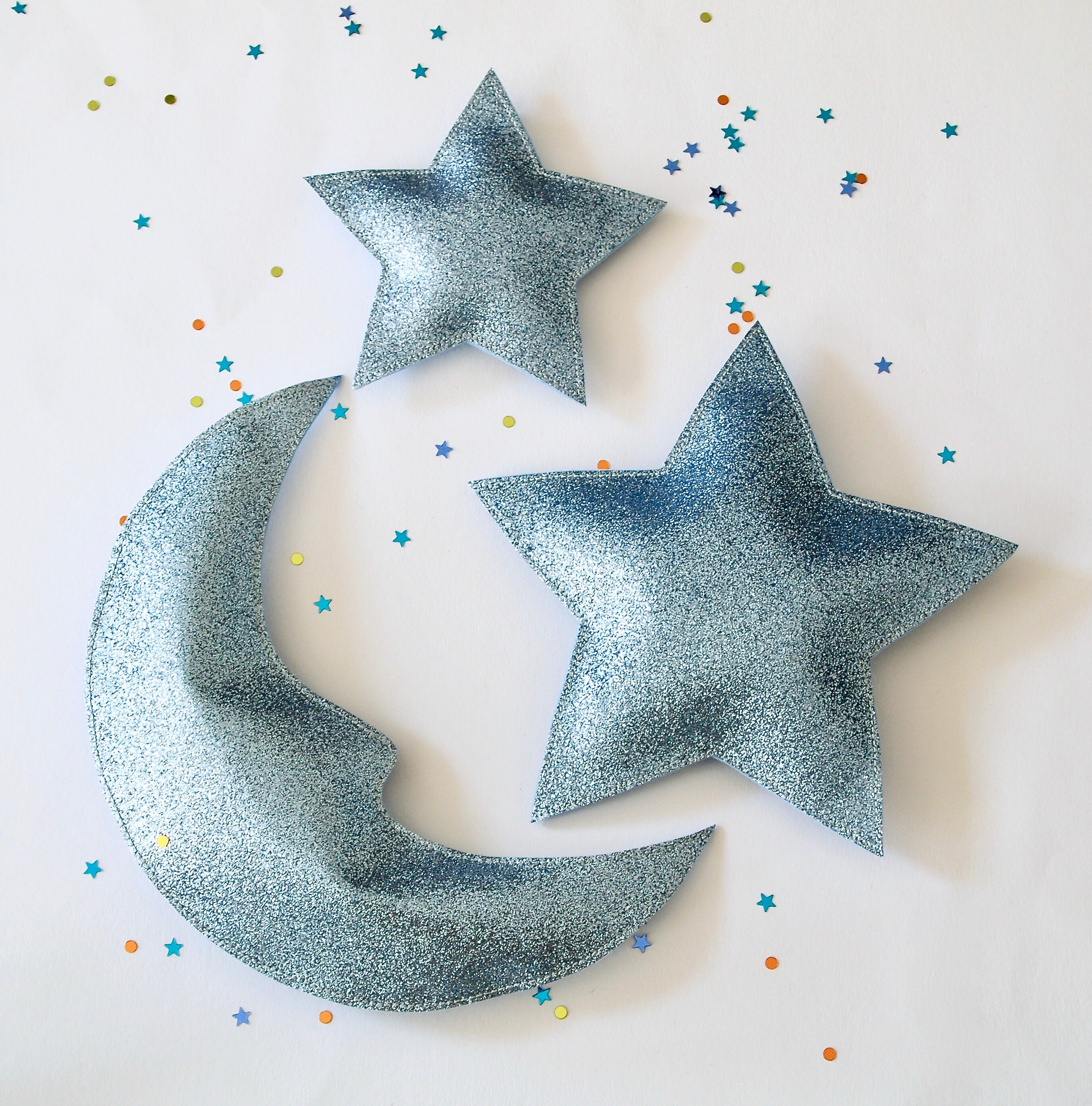 Nursery Wall Hanging Moon and Star Wall Decoration Baby Etsy