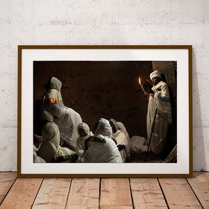 Lalibela Ostergebete Fotografie: Äthiopische Wandkunst