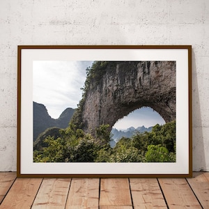 Moon Hill China Photography Print: Yangshuo Mountain Landscape