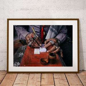Kolkata Fortune Teller Photograph: Indian Street Scene Art