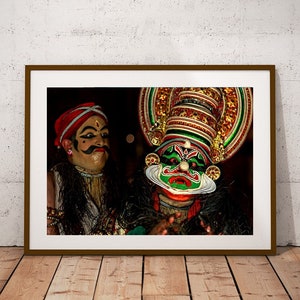 Kathakali Dancer Portrait: India Wall Art Print