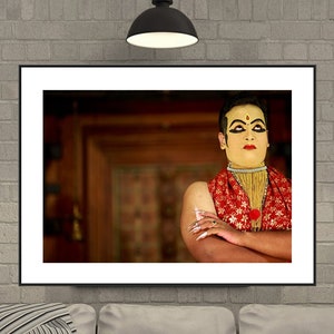 Kathakali Dancer Print: India Wall Art Photography