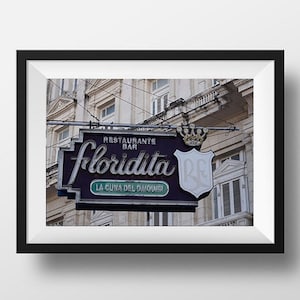 El Floridita Bar Sign Photography: Havana Cuba Wall Art