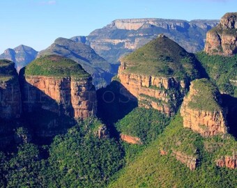 South Africa Photography, Blyde River Canyon, Mpumalanga, Landscape Photography, Mountain Photography, South Africa Wall Art, Large Wall Art