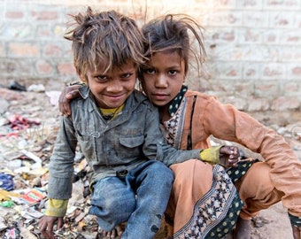 India Photography, Street Children in India, Homeless Children, Child Photography, Indian Kids, Indian Print Art, Fine Art Photography