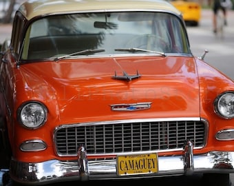 Cuba Photography, Chevy Classic Vintage Car, Car Photography, Havana, Cuba Print Art, Chevrolet Poster, Cuba Wall Art, Cuban Car Poster