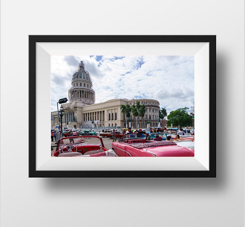 Havana Cuba Photography, Havana Print, Street Photography, Vintage Pink Car Photography, Cuba Car Wall Decor, Cuba Car Print Art, Cuban Art image 7