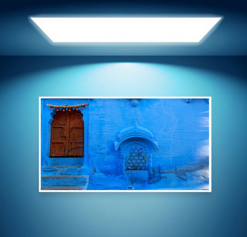 India Door Photography, Old Wood Door Blue City Jodhpur, Rajasthan, India Photography, Architecture, Fine Art Photography, India Print Art image 9