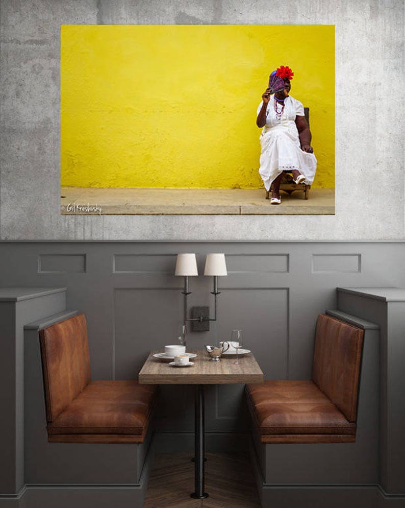 Cuba Photography, Cuban Lady with Cigar, Havana Photography, Cuba Print Art, Cigar Art, Cigar Photography, Cigar Wall Art, Smoker, Cafe shop image 8