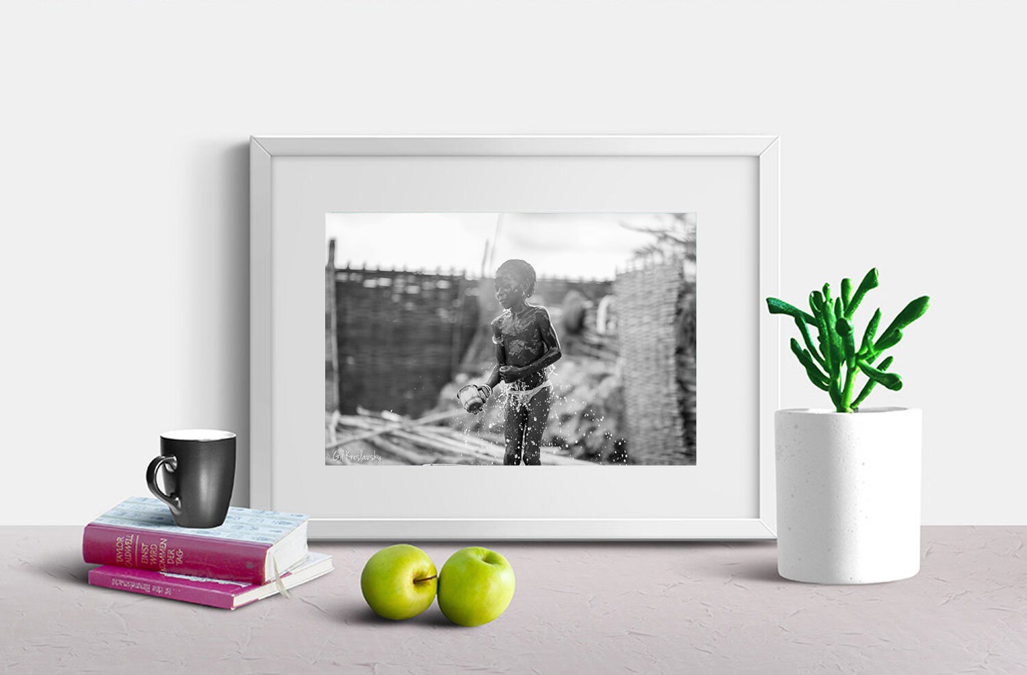 Black and White African Wall Art, Senegal Photography, African Girl