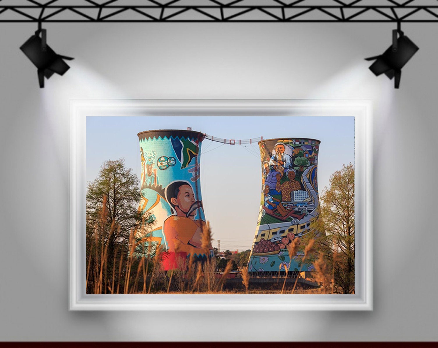 Soweto Johannesburg South Africa Orlando Towers Painted pic photo