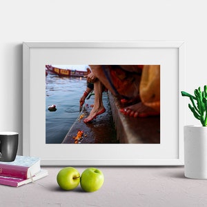 Colorful Photo of Indian Woman Feet, Varanasi Street Photography, Indian Wall Art, Woman Feet Photo, Images of Woman Foot, Female Feet Decor image 9