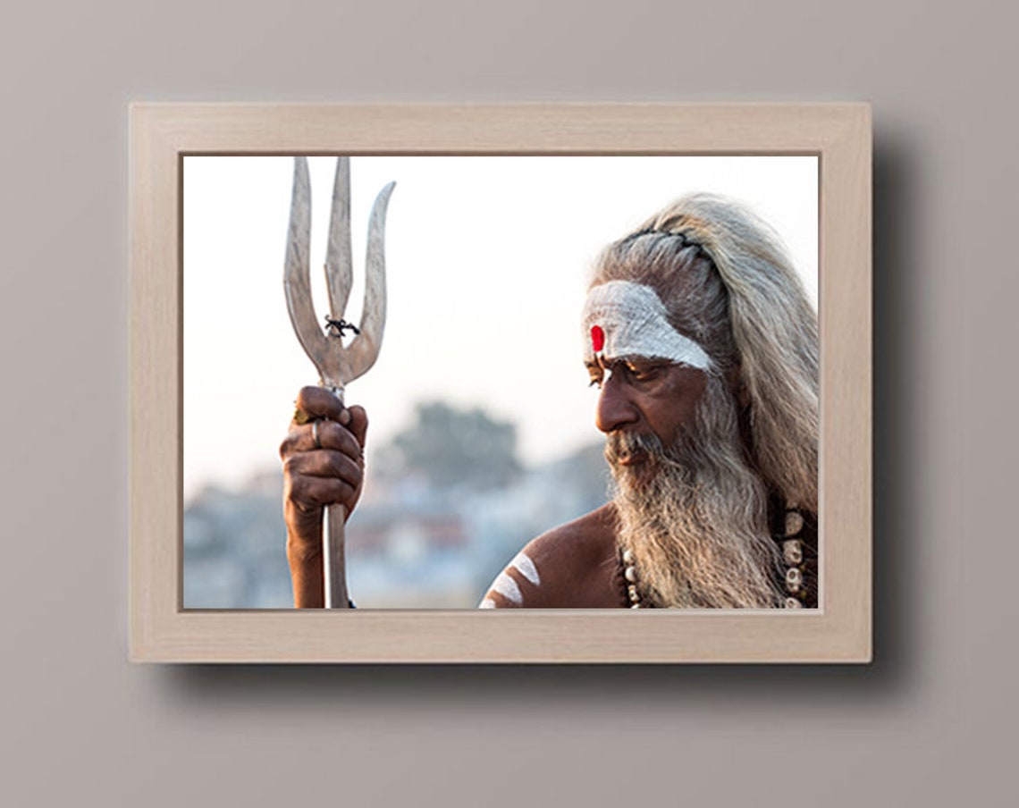 India Photography Indian Sadhu Holy Man Varanasi Hindu Holy - Etsy