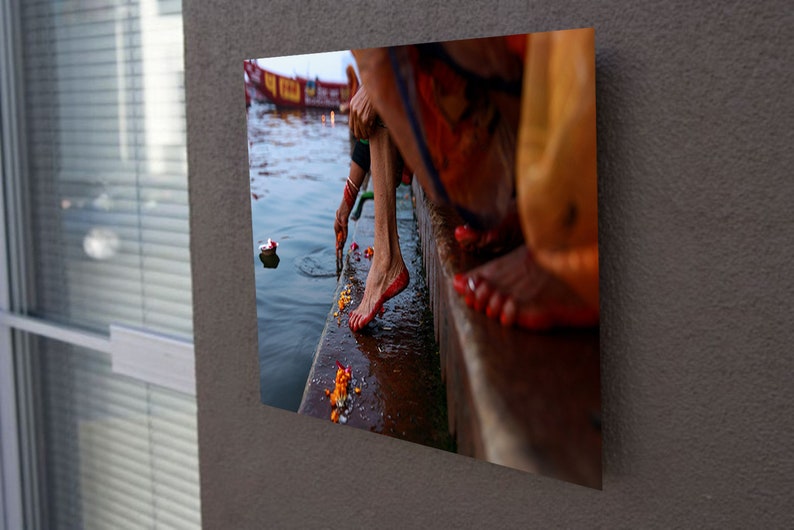 Colorful Photo of Indian Woman Feet, Varanasi Street Photography, Indian Wall Art, Woman Feet Photo, Images of Woman Foot, Female Feet Decor image 7