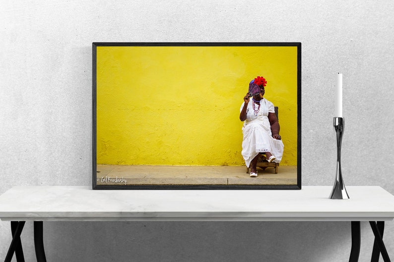 Cuba Photography, Cuban Lady with Cigar, Havana Photography, Cuba Print Art, Cigar Art, Cigar Photography, Cigar Wall Art, Smoker, Cafe shop image 7