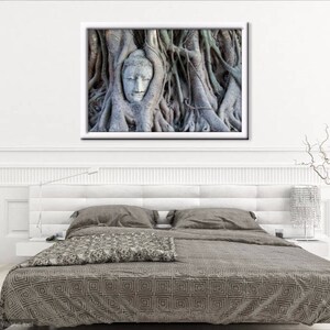 Buddha Head Statue in Tree Roots, Buddha Photography, Thailand Photography, Buddha Prints, Temple, Buddha Wall Art, Fine Art Photography image 10